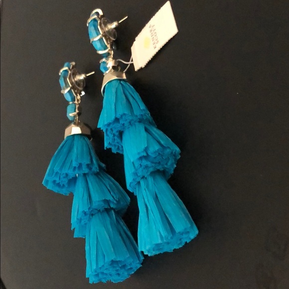 KENDRA SCOTT TASSLE DROP STATEMENT EARRINGS - Picture 6 of 8
